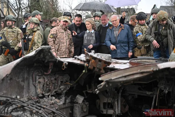 SON DAKİKA: Ursula von der Leyen ve Josep Borrell Ukrayna'da Buça Kiev'i ziyaret etti - 11