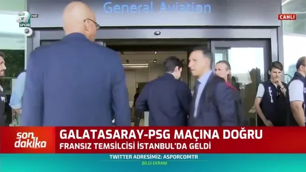 Galatasaray'ın Şampiyonlar Ligi'ndeki rakibi Paris Saint-Germain İstanbul'a geldi