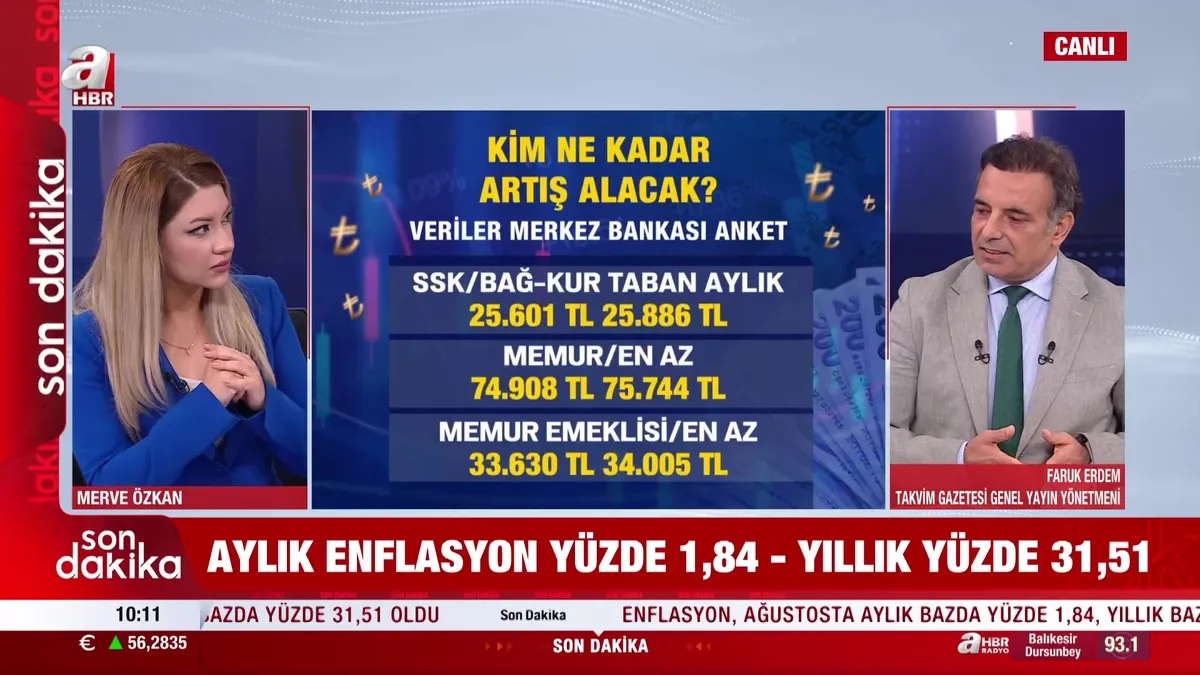 Emekli maaş zammında ilk tablo şekillendi! En düşük maaş 25.601 TL