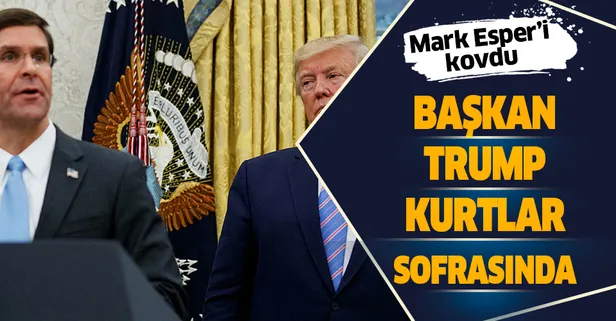 Son dakika: ABD Başkanı Donald Trump Mark Esper'in görevine son verdi