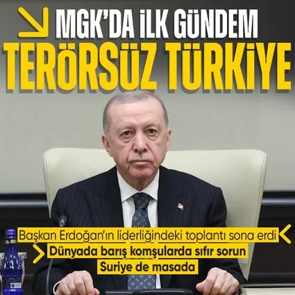 Başkan Erdoğan liderliğindeki MGK sona erdi!