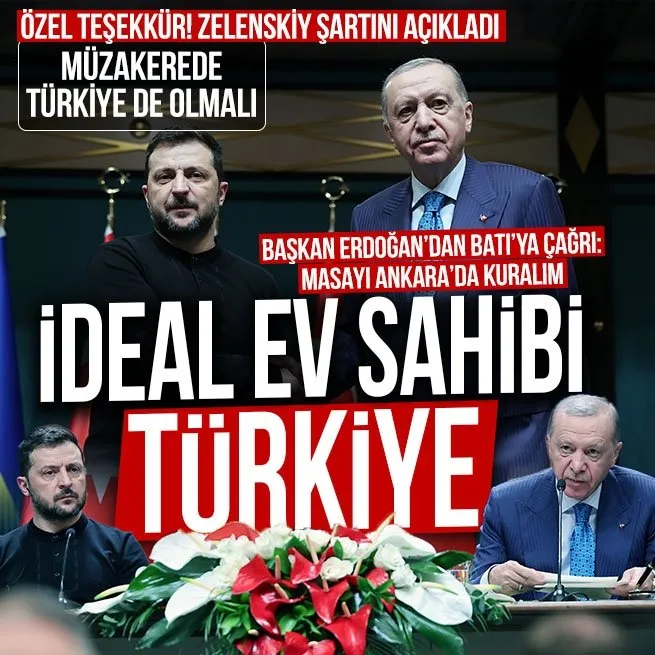 Başkan Erdoğandan Batıya arabuluculuk çağrısı: Barış görüşmeleri için ideal ev sahibi Türkiye!