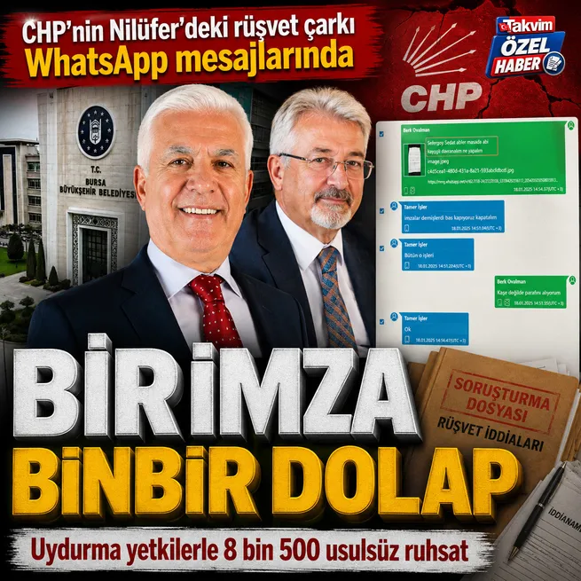 CHPnin Nilüferde kurduğu rüşvet düzeninde tehdit ve sahte imza! WhatsApp mesajları ortaya çıktı: Uydurma yetkilerle 8 bin 500 usulsüz ruhsat
