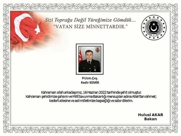 baskan-erdogandan-sehit-uzman-cavus-kadir-kemikin-ailesine-taziye-mesaji-1655403780412.jpg Başkan Erdoğan'dan şehit Uzman Çavuş Kadir Kemik'in ailesine taziye mesajı-2