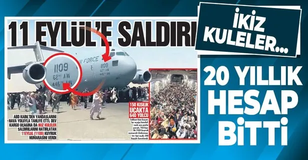 ABD Kabil’den yandaşlarını tahliye etmek için kullandığı kargo uçağıyla ’11 Eylül’ mesajı verdi