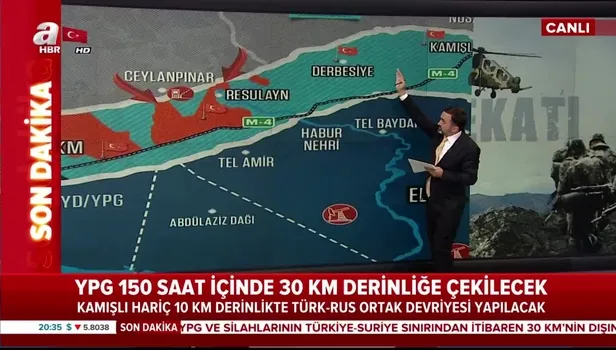 Son dakika... Türkiye ile Rusya arasında tarihi anlaşma! İşte harita üzerinde Suriye mutabakatı