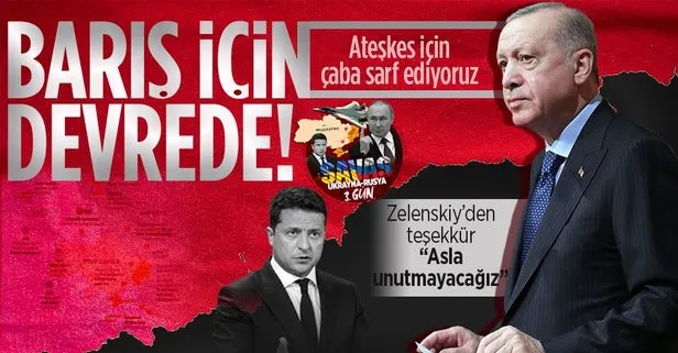 Başkan Erdoğan barış için devrede!