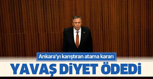 Mansur Yavaş diyet ödedi! Ankara'yı karıştıran atama kararı
