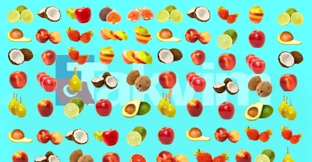 70 meyve arasındaki greyfurtu bulabilir misin? Saniyesinde bulanlar IQ testinde birinciliği kapıyor
