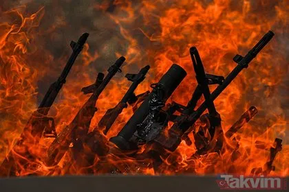 Terör örgütü PKK silahları yaktı... Bese Hozat kazan başında! Tarihi görüntüler...