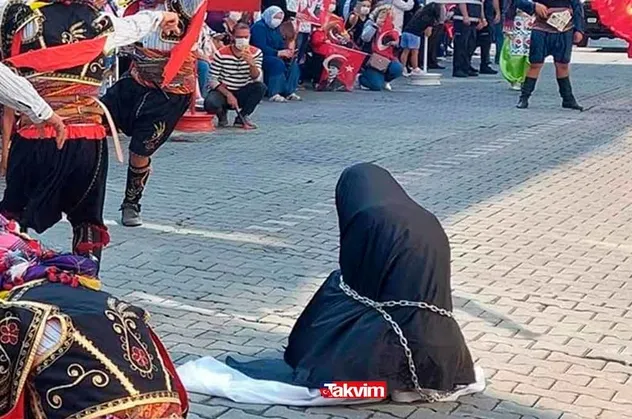 Zincire vurulan kadın temsili olayı nedir?