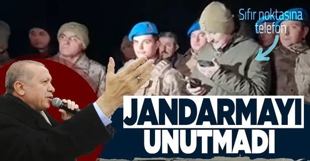 Son dakika: Başkan Erdoğan Irak sınırının sıfır noktasındaki askerin yeni yılını kutladı