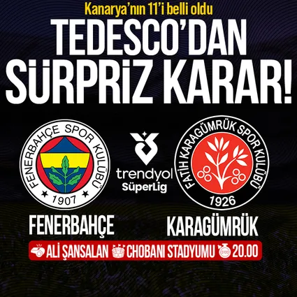 Fenerbahçe'nin ilk 11'i belli oldu