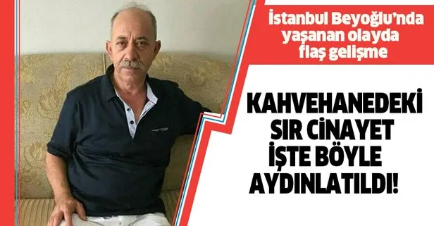 Kahvehanedeki sır cinayet böyle aydınlatıldı