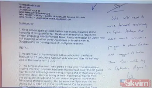 İngiltere’nin Beşar Esad pazarlığı! Hafız’dan sonra nasıl iktidara geldi? Belgeler ortaya çıktı - 3