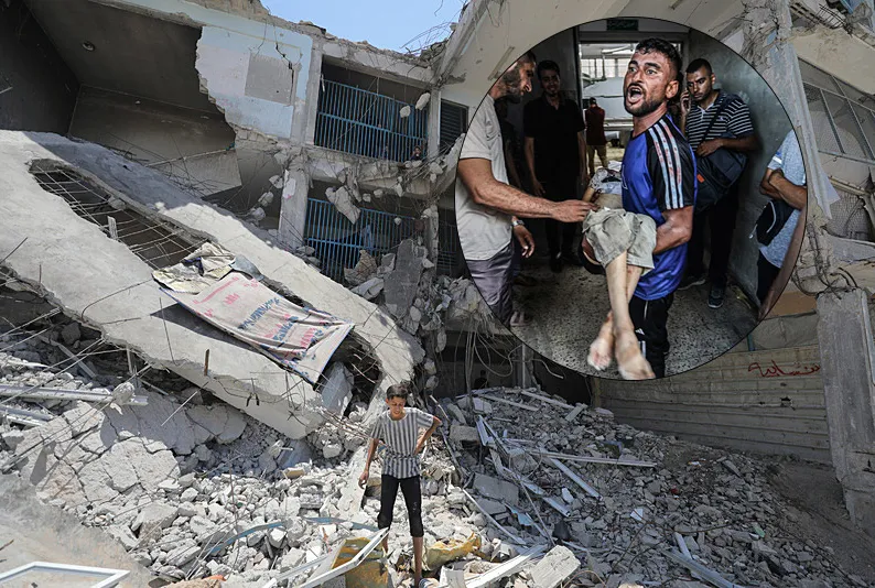 Gazze Şeridi’ndeki birçok bölgeye saldırı