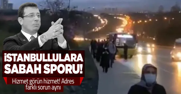 Yine İETT yine arıza! İstanbullu canından bezdi! Bu kez adres Halkalı