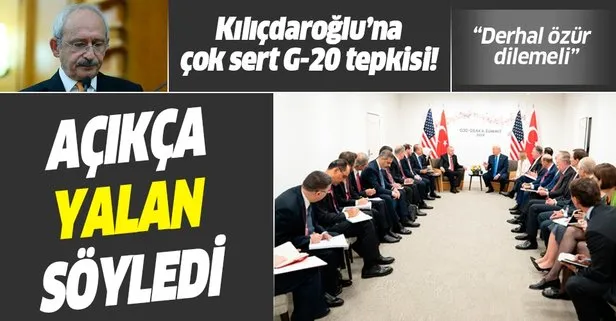 Cumhurbaşkanlığı İletişim Başkanı Fahrettin Altun’dan Kılıçdaroğlu’na G-20 yalanına sert tepki!
