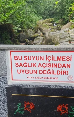 Rize'de yıllardır şifalı diye içilen Andon ılıca suyundan arsenik çıktı!
