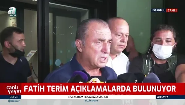 Galatasaray teknik direktörü Fatih Terim: Biz bu olaylara boyun eğmeyiz