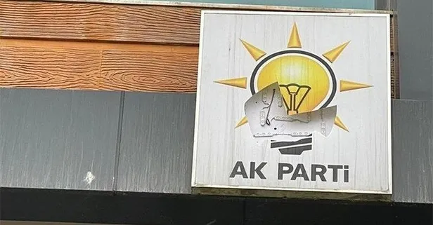 İyice zıvanadan çıktılar! Hakkari'de HDP'lilerden AK Parti binasına alçak saldırı