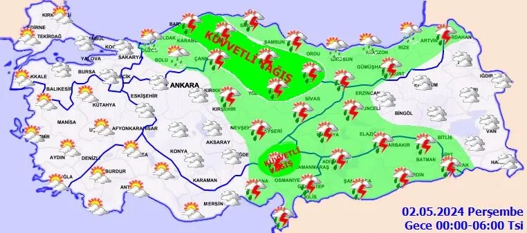 HAVA DURUMU | Meteoroloji kuvvetli yağış için saat verdi: Hazırlıklı olun | 5 bölge için alarma geçildi! Yarın gece yarısına kadar...-6