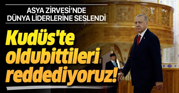 Son dakika: Başkan Erdoğan'dan Tacikistan'daki Asya Zirvesi'nde önemli açıklamalar