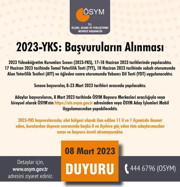 osym-sinav-takvimini-duyurdu-iste-yks-ne-zaman-yapilacak-iste-basvuru-tarihleribaskan-erdogandan-aciklama-1678263763766.jpeg ÖSYM sınav takvimini duyurdu! İşte YKS ne zaman yapılacak? İşte başvuru tarihleri...Depremzede öğrenciler için flaş karar-4