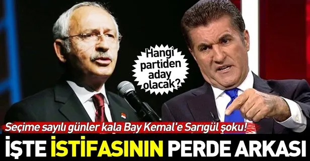 Son dakika: Seçime sayılı günler kala CHP’de deprem! Mustafa Sarıgül istifa etti