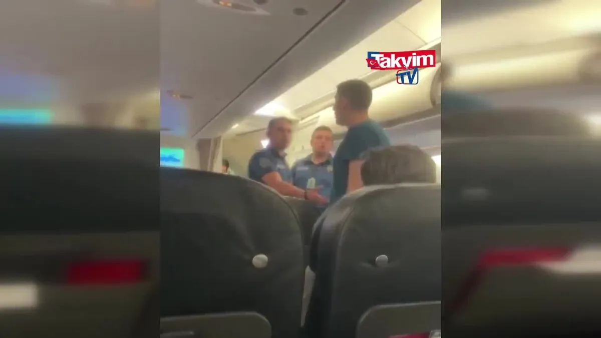 THY İstanbul - Londra uçağında yer kavgası! Dakikalarca küfretti! O anlar kamerada!