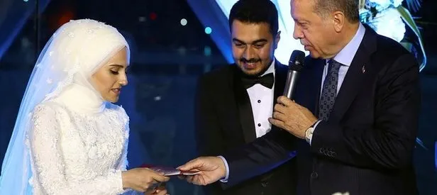 Cumhurbaşkanı Erdoğan o ismin nikahına katıldı