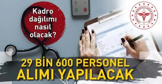 Sağlık Bakanlığı 29 bin 600 personel alımı ne zaman? Hemşire alımı ne zaman? İşte, kadro dağılımı