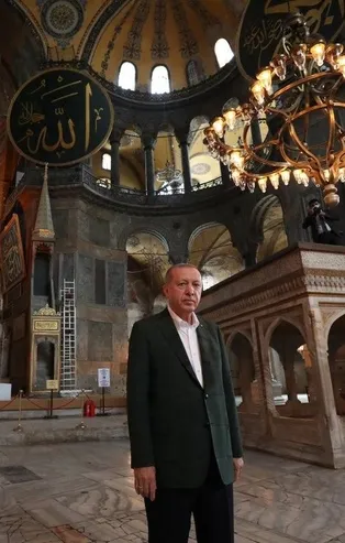 Başkan Erdoğan'dan Ayasofya paylaşımı!