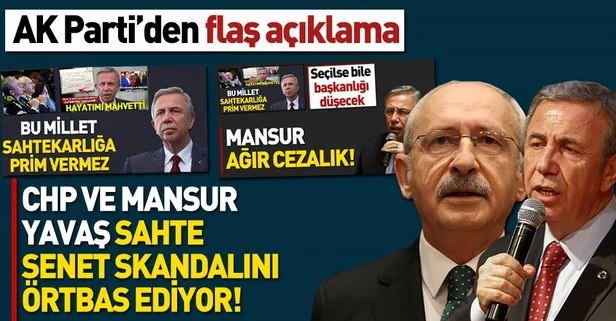 AK Parti’den flaş Mansur Yavaş açıklaması