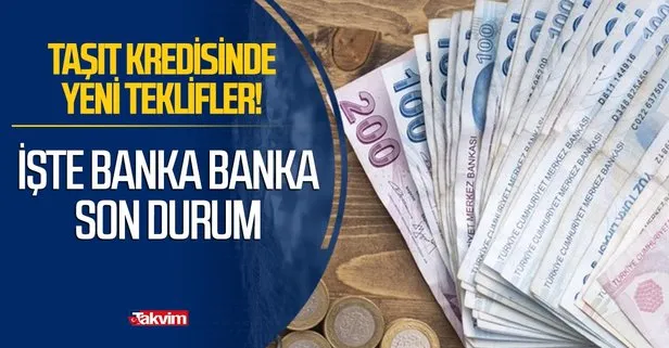 Taşıt kredi faizindeki yeni indirimler belli oldu!