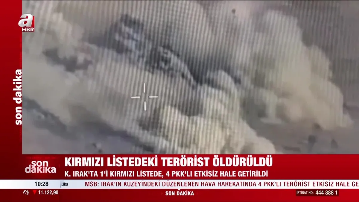 Kırmızı listeye bir çizik daha! Irak'ın kuzeyine hava harekatı: Sevkan Çele kod adlı Yusuf Kalkan ve 3 PKK'lı EX | Video