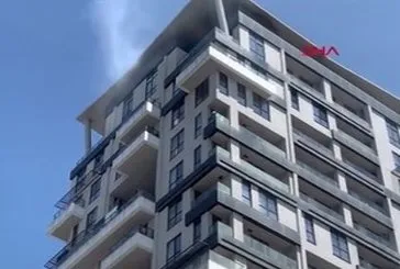 Kağıthane’de 15 katlı rezidansta yangın paniği!