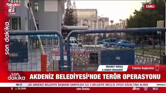 Akdeniz Belediyesi'ne terör operasyonu!