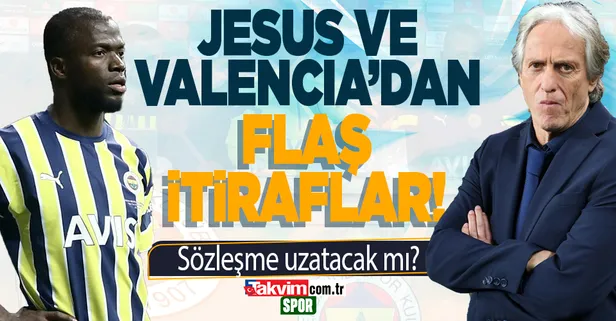 Fenerbahçe haberleri | Jorge Jesus ve Enner Valencia'dan flaş itiraflar! Sözleşme uzatacak mı?