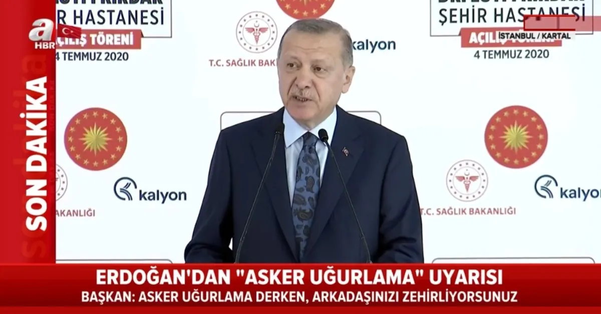 Başkan Erdoğan'dan 'asker uğurlama' uyarısı: ''Talimatı verdim bu görüntülere izin vermeyeceğiz''