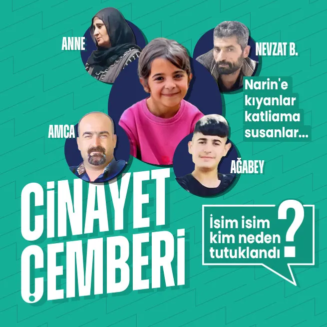 Cinayet çemberi: Narin Güran soruşturmasında kim neden tutuklandı? Gözaltına alınmayan tek isim!