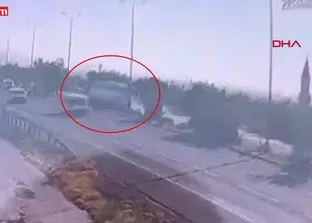 Kayseri’deki otobüs kazası kamerada!