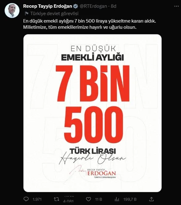 Bayram ikramiyesi ne kadar olacak? 4’lü zam formülü! Başkan Erdoğan canlı yayında müjdeyi verdi: "En düşük emekli maaşı 7 bin 500 TL"-2
