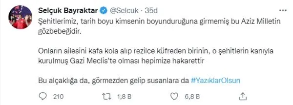 selcuk-bayraktardan-sehit-yakinina-kufreden-iyi-partili-lutfu-turkkana-cok-sert-tepki-gazi-mecliste-olmasi-hepimize-hakarettir-1636315946042.jpeg Selçuk Bayraktar'dan şehit yakınına küfreden İYİ Partili Lütfü Türkkan'a çok sert tepki: "Gazi Meclis'te olması hepimize hakarettir"-4