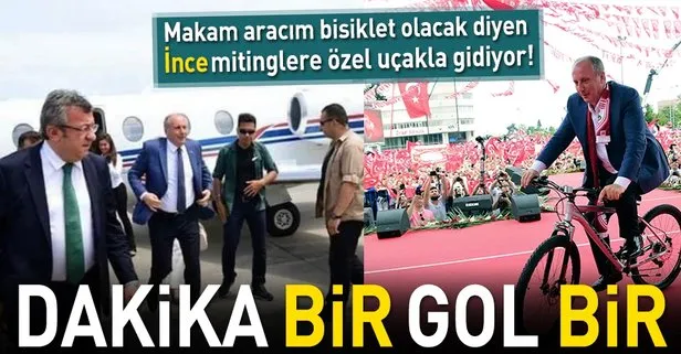 Muharrem İnce mitinglere özel uçağıyla gidiyor