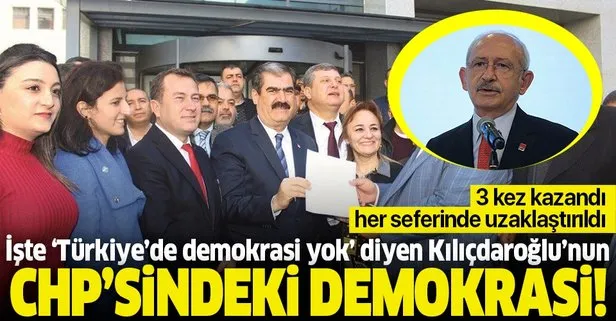 İşte Türkiye’de demokrasi yok diyen Kemal Kılıçdaroğlu’nun CHP’sindeki demokrasi!