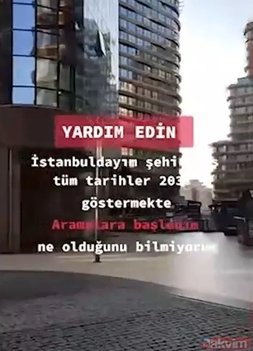 Zaman yolcusu bu kez İstanbul'dan çıktı! Takvimler 2031'i gösteriyor dedi paylaştıkları akıl tutulması yaşattı: Boş sokaklar caddeler... - 21