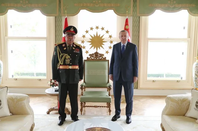 Başkan Erdoğan Afganistan eski Cumhurbaşkanı Yardımcısı Mareşal Raşid Dostum’u kabul etti