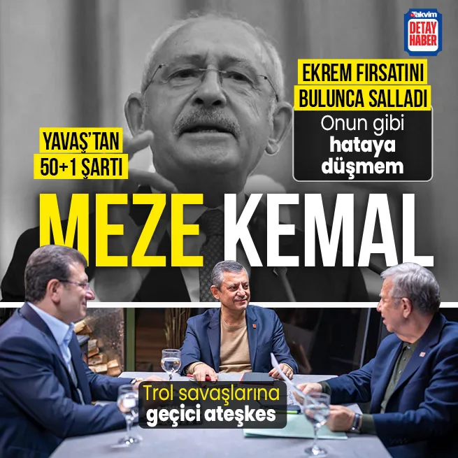 Masaya kimi meze yaptılar... Mansur Yavaştan 50+1 şartı! Ekrem İmamoğlundan Kemal Kılıçdaroğlu örneği: Çekilirim