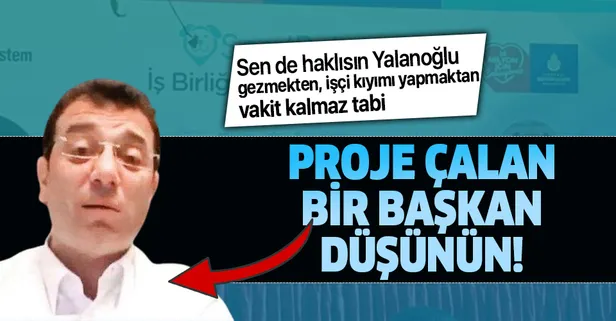 Son dakika: CHP'li İBB Başkanı Ekrem İmamoğlu yine proje çaldı!
